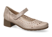 Ballerines  modèle Gilia perf taupe clair - Mephisto